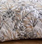 Parure housse de couette + taie Sumatra fusain Soldes Tradilinge -30% - Blancollection