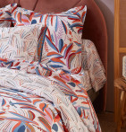 Parure housse de couette + taie Perroquet salsa Soldes Tradilinge -30% - Blancollection