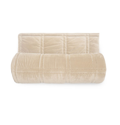 Couvre lit velours Nanook ficelle Vent du Sud