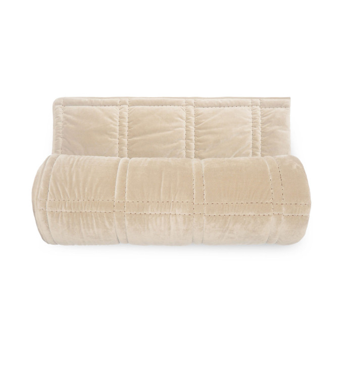 Couvre lit velours Nanook ficelle Vent du Sud