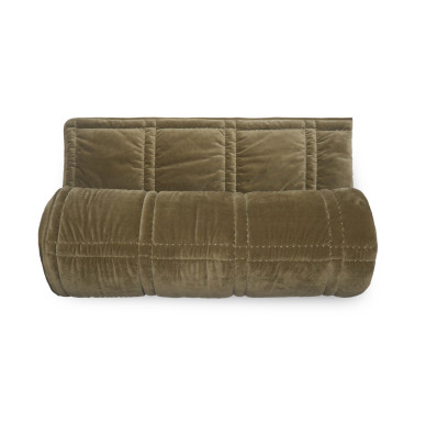 Couvre lit velours Nanook camel Vent du Sud