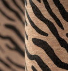 Rideau jacquard Mombassa noir Qabane - Blancollection
