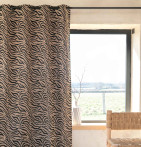 Rideau jacquard Mombassa noir Qabane