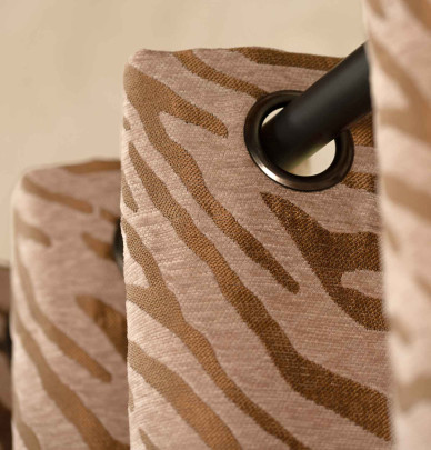 Rideau jacquard Mombassa ocre Qabane