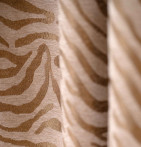 Rideau jacquard Mombassa ocre Qabane - Blancollection