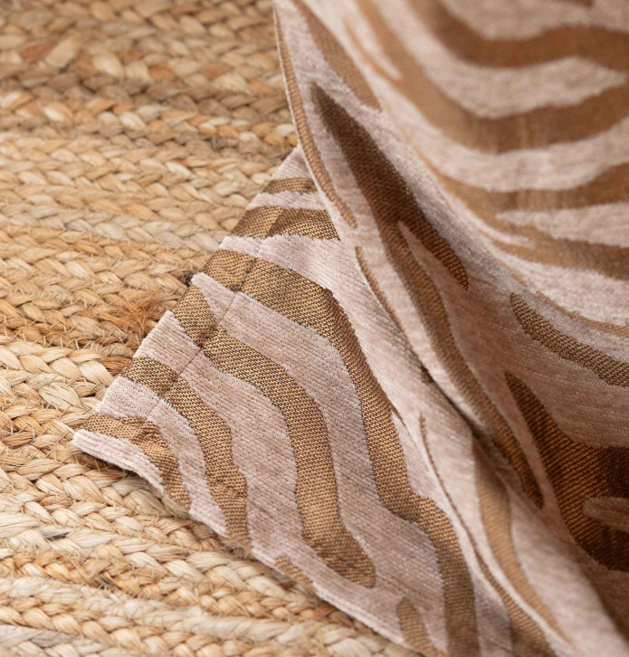 Rideau jacquard Mombassa ocre Qabane - Blancollection