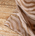 Rideau jacquard Mombassa ocre Qabane - Blancollection