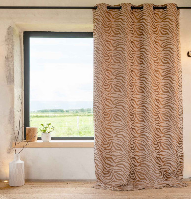 Rideau jacquard Mombassa ocre Qabane