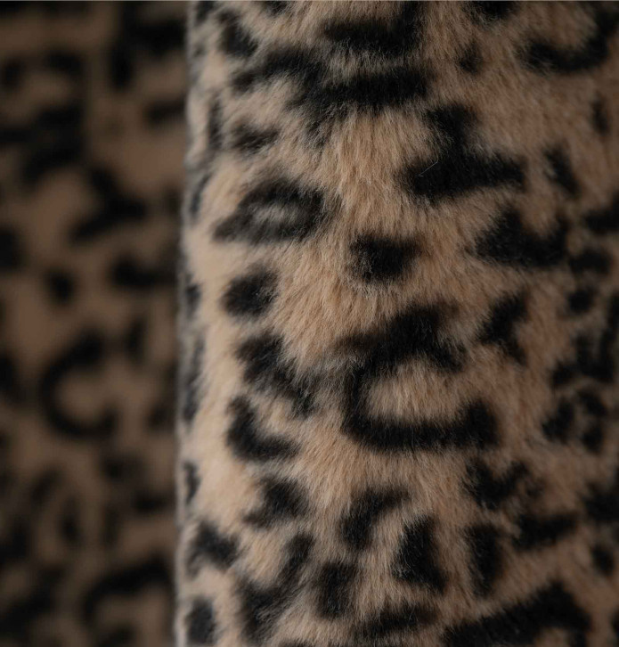 Rideau jacquard Léopard Qabane - Blancollection