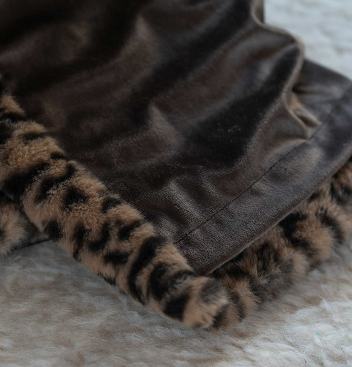 Rideau jacquard Léopard Qabane - Blancollection