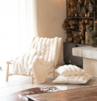 Plaid fausse fourrure Pelissa Qabane - Blancollection