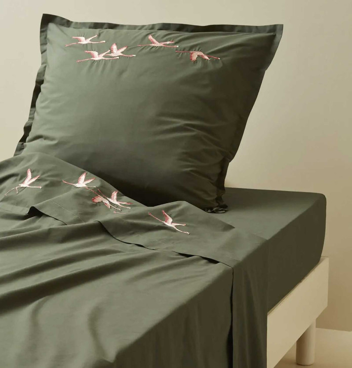 Drap percale Les Voyageurs Sylvie Thiriez