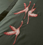 Parure de lit percale Les Voyageurs Sylvie Thiriez - Blancollection
