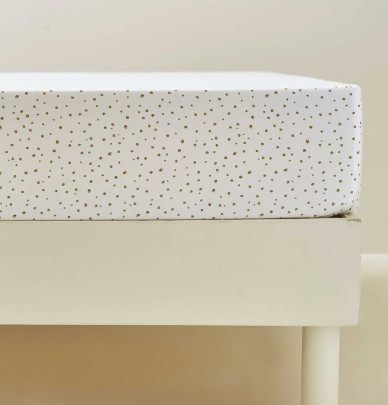 Drap housse percale Sous-Bois Sylvie Thiriez