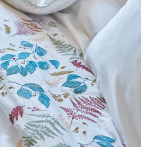 Parure de lit percale Sous-Bois Sylvie Thiriez - Blancollection