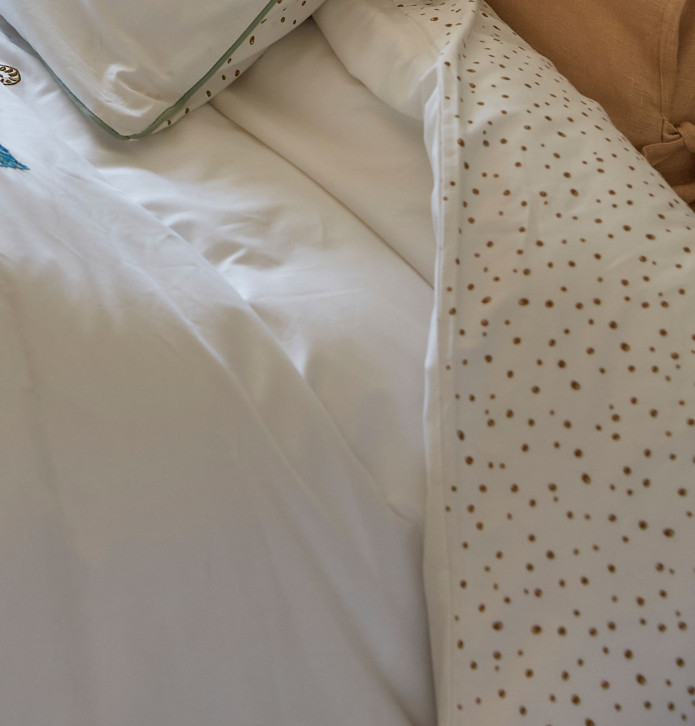 Parure de lit percale Sous-Bois Sylvie Thiriez - Blancollection