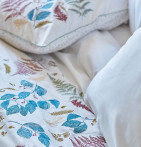 Parure de lit percale Sous-Bois Sylvie Thiriez - Blancollection