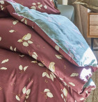 Housse de couette satin Entre les Branches Sylvie Thiriez - Blancollection