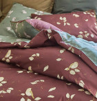 Taie d'oreiller satin Entres les branches Sylvie Thiriez - Blancollection