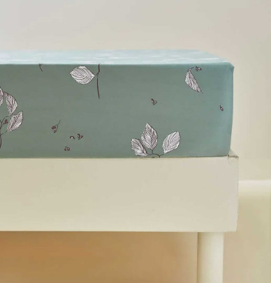 Parure de lit satin Entre les branches Sylvie Thiriez