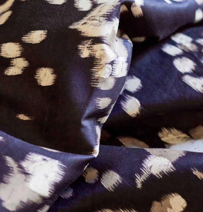 Housse de couette satin Sillage Sylvie Thiriez - Blancollection