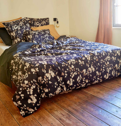 Taie d'oreiller satin Sillage Sylvie Thiriez