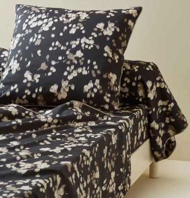 Taie de traversin satin Sillage Sylvie Thiriez  - Blancollection
