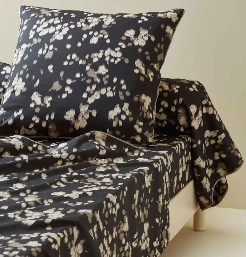 Taie de traversin satin Sillage Sylvie Thiriez  - Blancollection