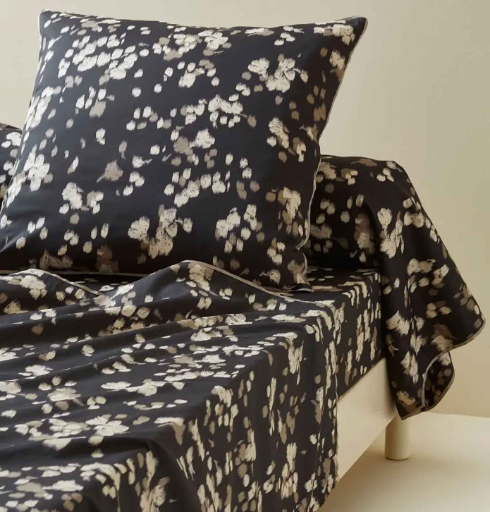 Taie de traversin satin Sillage Sylvie Thiriez  - Blancollection