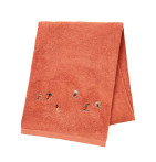 Drap de bain Après-Ski rose thé Sylvie Thiriez - Blancollection