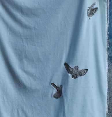 Plaid polaire L'Envol Sylvie Thiriez