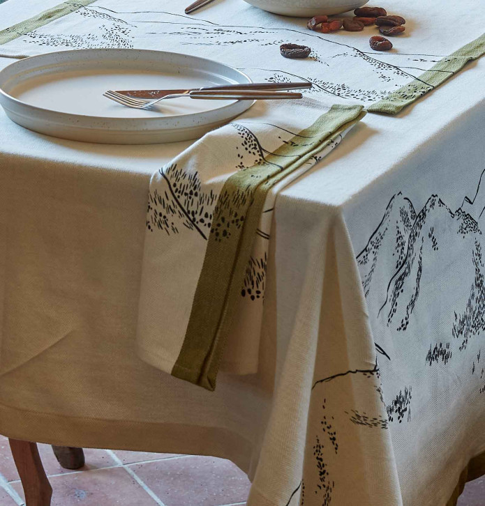 Nappe coton Grandeur Nature Sylvie Thiriez - Blancollection