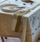Nappe coton Grandeur Nature Sylvie Thiriez - Blancollection