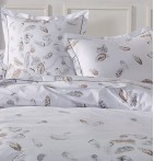 Taie d'oreiller percale Plumes Tradilinge