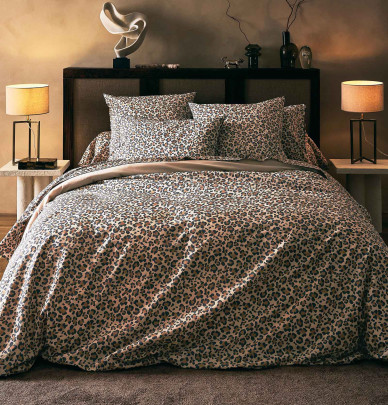 Drap-housse percale beige Tradilinge