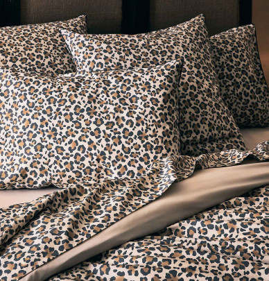 Taie d'oreiller percale Fauve beige Tradilinge