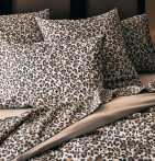 Taie d'oreiller percale Fauve beige Tradilinge