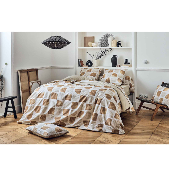 Drap housse seigle Tradilinge - Blancollection