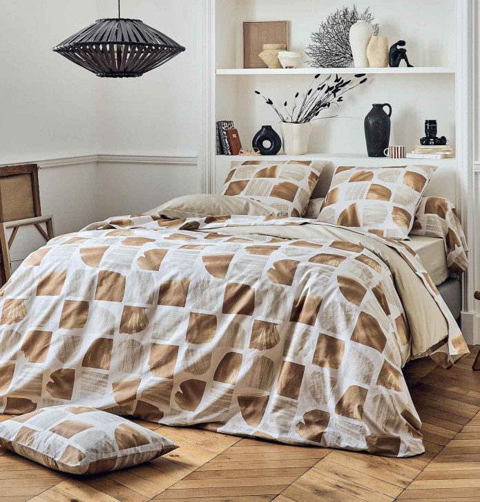 Drap housse seigle Tradilinge - Blancollection
