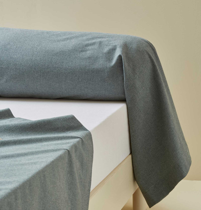 Parure de lit flanelle L'Envol Sylvie Thiriez - Blancollection