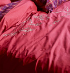Parure de lit percale Grandeur Nature Sylvie Thiriez - Blancollection
