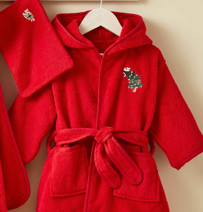 Peignoir enfant Les Bêtises Sylvie Thiriez - Blancollection
