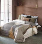 Couvre-lit matelassé Alma gris Antilo