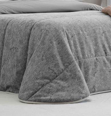 Couvre-lit matelassé Bel gris Antilo