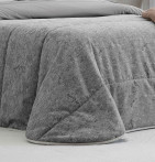 Couvre-lit matelassé Bel gris Antilo - Blancollection