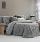 Couvre-lit matelassé Bel gris Antilo