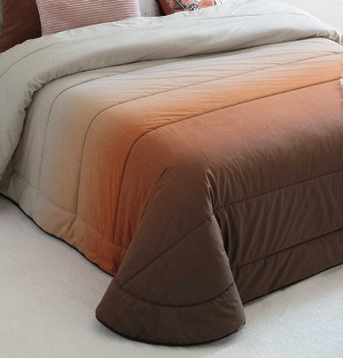 Couvre-lit matelassé Eros brique Antilo