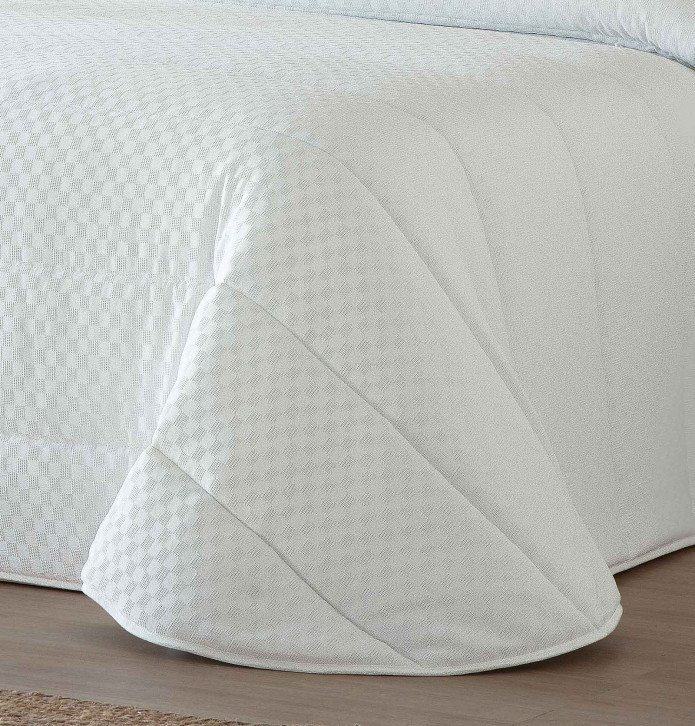 Couvre-lit matelassé Ilian blanc Antilo - Blancollection