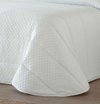 Couvre-lit matelassé Ilian blanc Antilo - Blancollection