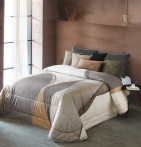 Couvre-lit matelassé Alma gris Antilo